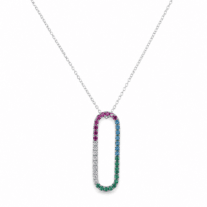 Sterling Silver Cubic Zirconia Necklace Wholesale | N00142