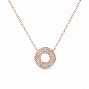 Silver Circle Necklace Wholesale | N00143