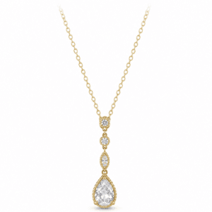Silver Teardrop Necklace Wholesale | N00144