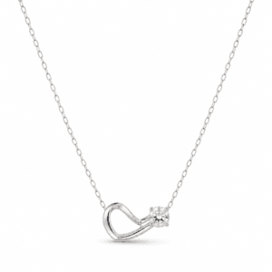 Silver Heart Necklace Wholesale | N00147