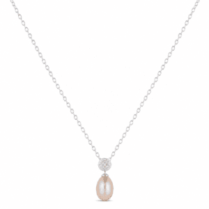 Silver Pearl Necklace Wholesale | N00177