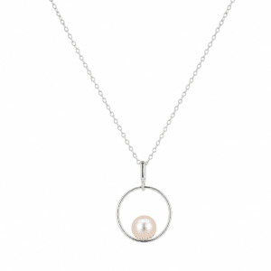 Silver Pearl Necklace Wholesale | N00179