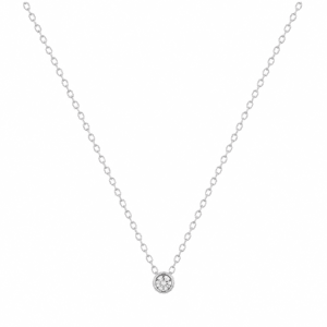 Sterling Silver Cubic Zirconia Necklace Wholesale | N00189
