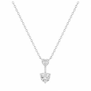 Silver Heart Necklace Wholesale | N00191