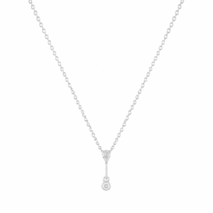 Silver Teardrop Necklace Wholesale | N00192