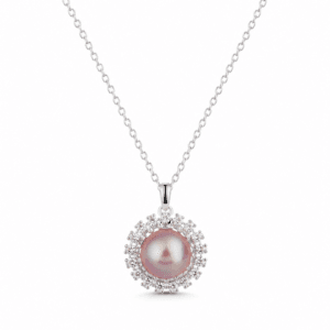 Silver Pearl Necklace Wholesale | N00196