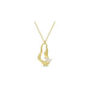 Silver Crescent Moon Necklace Wholesale | N0020