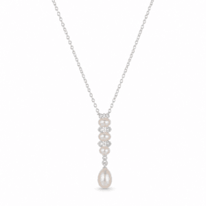 Silver Pearl Necklace Wholesale | N00201