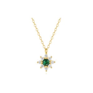 Silver Flower Necklace Wholesale | N0027