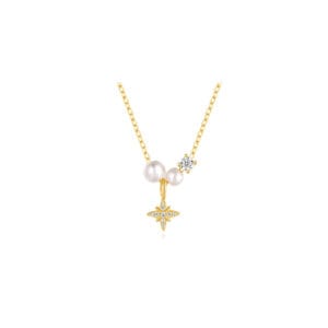 Silver Pearl Necklace Wholesale | N0036