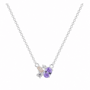 Silver Flower Necklace Wholesale | N0057