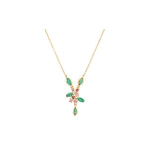 Silver Flower Necklace Wholesale | N006