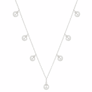 Silver Pearl Necklace Wholesale | N0071