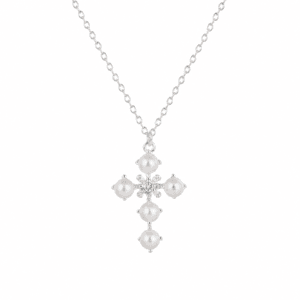 Silver Pearl Necklace Wholesale | N0072