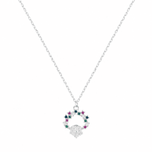 Silver Circle Necklace Wholesale | N0073