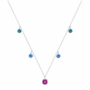 Silver Station Necklace Wholesale | N0074