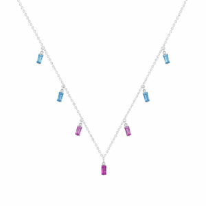 Silver Station Necklace Wholesale | N0075