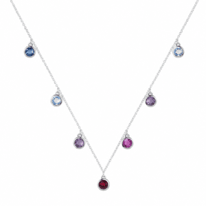 Silver Station Necklace Wholesale | N0078