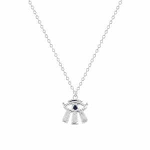 Sterling Silver Evil Eye Necklace Wholesale | N0090