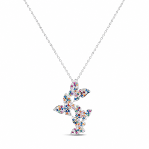 Sterling Silver Cubic Zirconia Necklace Wholesale | N0096