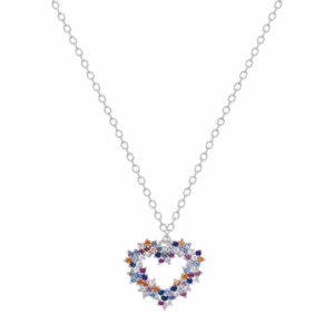 Silver Heart Necklace Wholesale | N0098