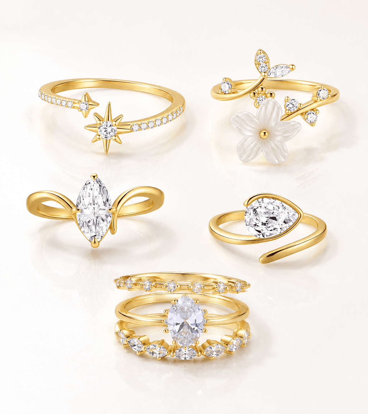 Wholesale sterling silver rings collection